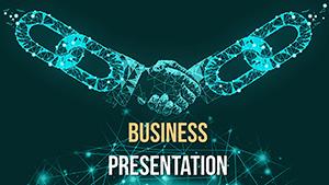 Secure Blockchain Platform PowerPoint templates