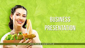 Healthy Food Background PowerPoint Template - Presentation