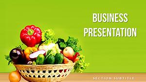 Useful Vegetables: Important Products for Health PowerPoint Templates
