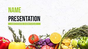 Interesting About Vegetables PowerPoint Templates