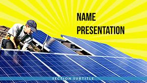 Installation of Solar Panels PowerPoint Templates