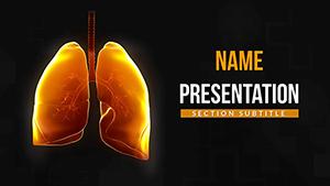 Human Anatomy : Lungs PowerPoint Templates