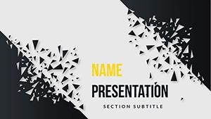 Black Background Abstraction PowerPoint Template - Download PPT