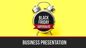 Black Friday Super Sales PowerPoint Template for Presentation