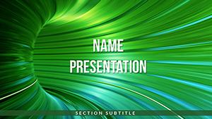 Mystical Green Tunnel PowerPoint Templates
