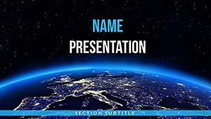Planet Earth Orbit PowerPoint Templates