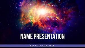 Space Galaxy PowerPoint presentation Template, Space PPTX, background