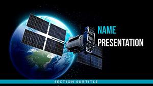 Space Satellite PowerPoint Template