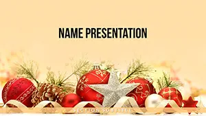 Holiday Christmas Decorations PowerPoint Template | Download