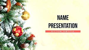 Decorated Christmas Tree PowerPoint Templates