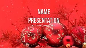 Christmas Ornaments and Tree Toppers PowerPoint Template