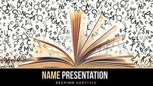 Open Book PowerPoint Template: Presentation