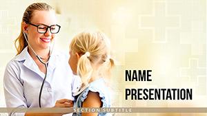Child Pediatrician PowerPoint template