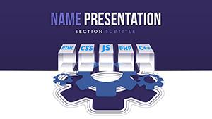Web development PowerPoint template