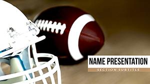 American Football Positions PowerPoint template