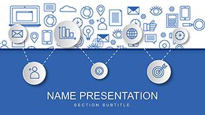 Target Application Background PowerPoint Template for Presentation