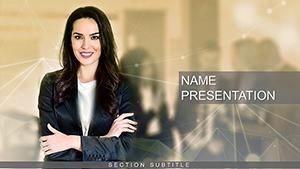 Business Lady PowerPoint template