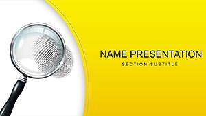 Fingerprinting Services PowerPoint Presentation Template