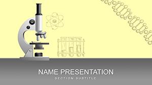 Microscope Research PowerPoint template