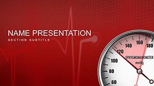 Download Blood Pressure Monitor PowerPoint Template for Medicine Presentation