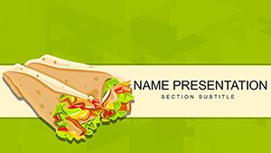 Chicken Burrito PowerPoint template