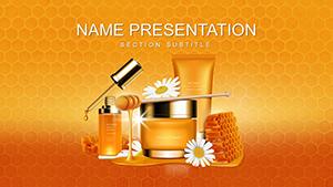 Honey Beauty Products PowerPoint template