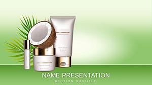 Organic Makeup: coconut oil PowerPoint template