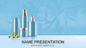 Organic Makeup: Olive Oil Skin Care PowerPoint template
