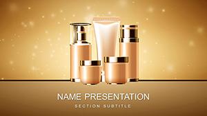 Perfumes and Cosmetics PowerPoint template