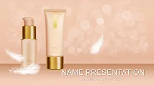 Natural Makeup Products PowerPoint template