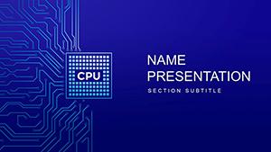Computer CPU Processor PowerPoint template