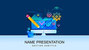Development Projects Software PowerPoint template
