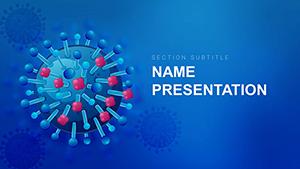 Symptoms of a Coronavirus Infection PowerPoint template