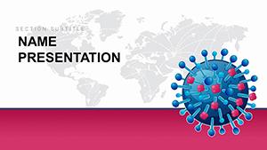 Virus World Map PowerPoint Template - Create Impactful Global Health Presentations