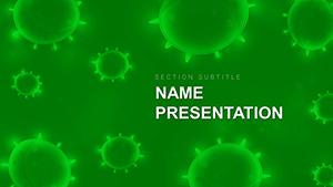 Professional Virus Background PowerPoint Template - High-Quality and Customizable