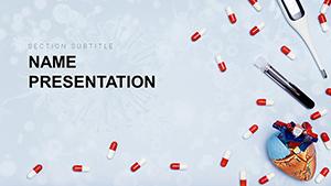 Virus Medication, Antiviral drug PowerPoint template