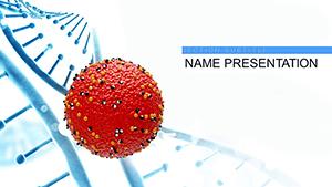 Viruses Change DNA PowerPoint template