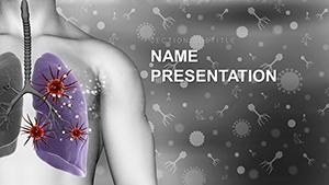 Pneumonia Lungs PowerPoint template
