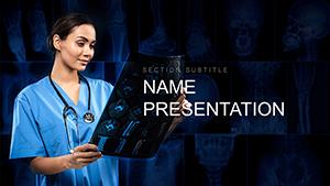 Diagnostic X-Ray Procedures, Doctor PowerPoint template