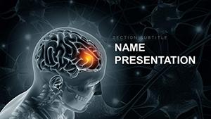 Diseases of Brain and Nervous System PowerPoint template