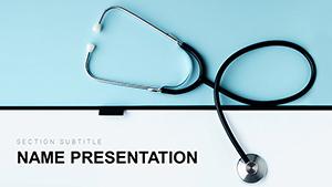 Stethoscope Medical Template PowerPoint presentation