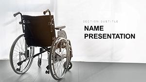 Medical: Wheelchairs PowerPoint template