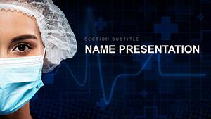 Doctor Face Mask PowerPoint template