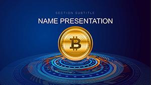 Bitcoin Stock Works PowerPoint templates