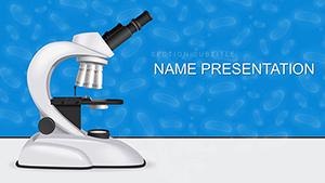 Professional Laboratory Microscopes PowerPoint template