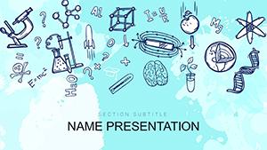 Chemistry, Biology, Physics PowerPoint template