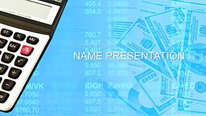 Accounting Calculator PowerPoint template