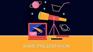 Cosmology and Astronomy PowerPoint Template Presentation