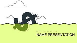 Dollar Decline or Dollar Collapse PowerPoint template