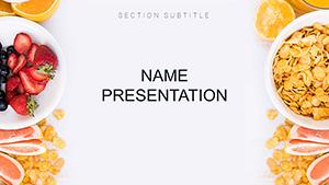 Healthy Eating for Weight Loss PowerPoint template